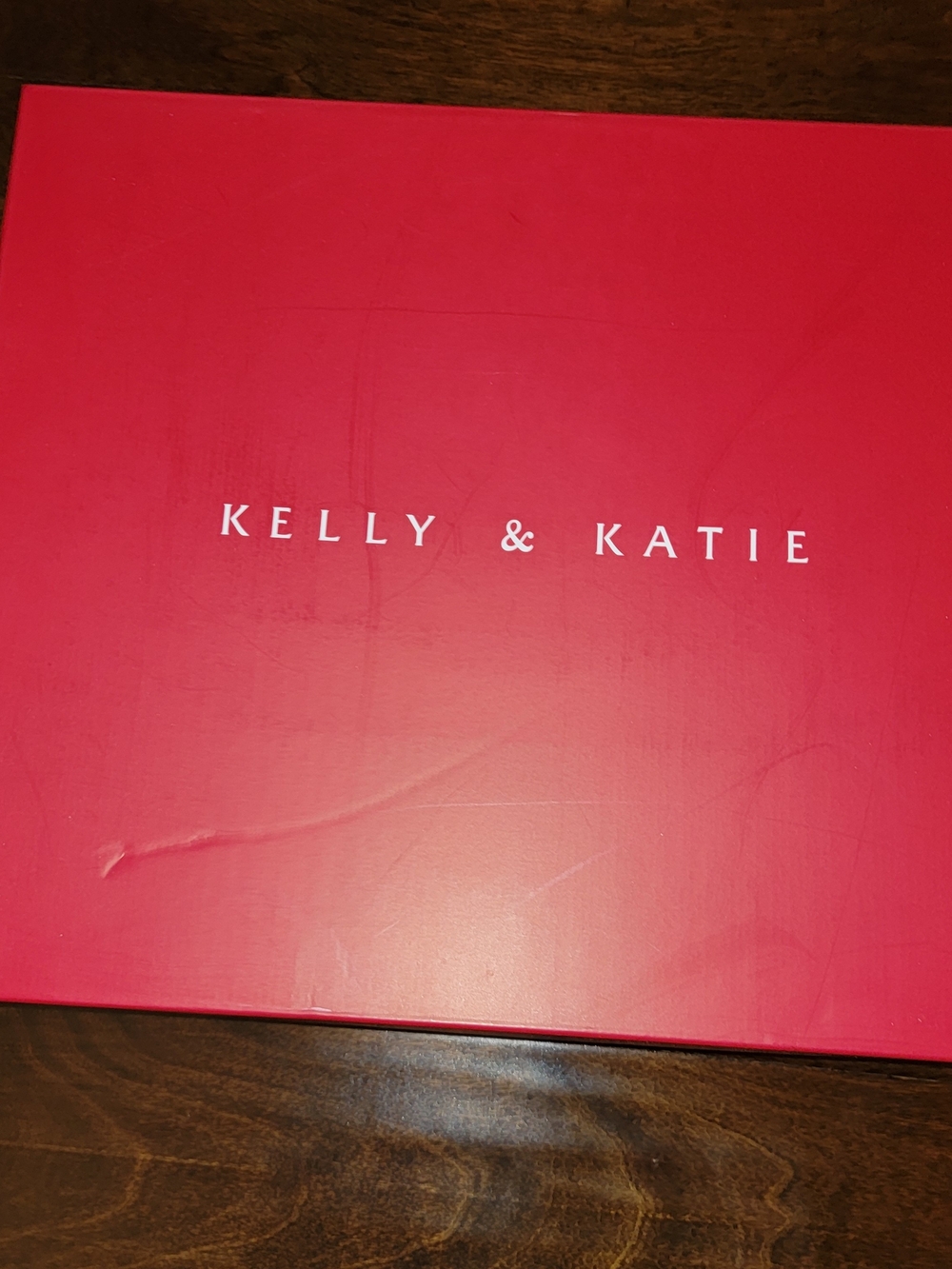 Kelly & Katie Hot Pink Shoe Box Filled With Slouchy Nude Heels 8.5 Nwt